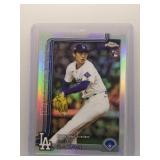 Roki Sasaki 2025 Topps Chrome Rookie Refractor