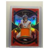 Bo Nix 2024 Select Red Rookie Jersey