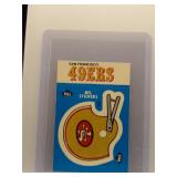 49ers Sticker 1987 Fleer