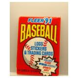 1991 Fleer Baseball Sealed Wax Pack
