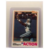 Tony Dorsett 1982 Topps In Action