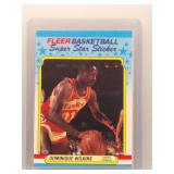 Dominique Wilkins 1988 Fleer Super Star Sticker