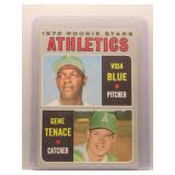V. Blue, G. Tenace 1970 Topps Athletics Rookie...