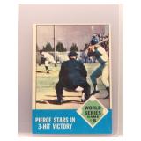 Pierce Stars In 3-Hit Victory 1963 Topps World...