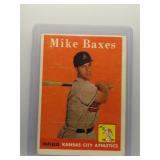 Mike Baxes 1958 Topps