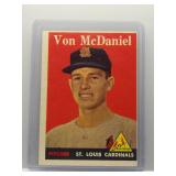 Von McDaniel 1958 Topps