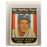Eddie Haas 1959 Topps Rookie