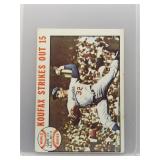 Koufax Strikes Out 15 1964 Topps