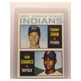 Tommy John Chance 1964 Topps Indian Rookie