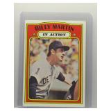Billy Martin 1972 Topps In Action