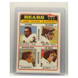 Walter Payton 1981 Topps Bears Team Leaders