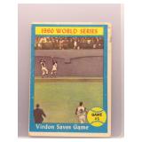Virdon Saves Game 1961 Topps World Series Game #1