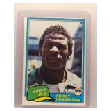 Rickey Henderson 1981 Topps