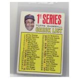 1967 Topps 1st Series Checklist