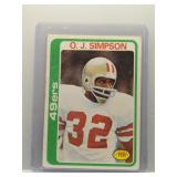 OJ Simpson 1978 Topps