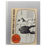 Brock Socks 4-Hits In Opener 1968 Topps World...