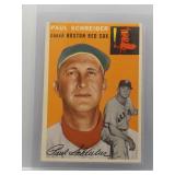 Paul Schreiber 1954 Topps