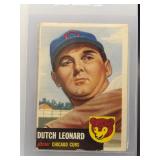 Dutch Leonard 1953 Topps