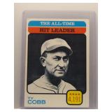 Ty Cobb 1973 Topps All-Time Hit Leader
