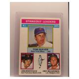 Tom Seaver 1976 Topps Strikeout Leaders