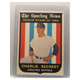 Charlie Secrest 1959 Topps Rookie