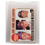 C. Yastrzemski, H. Killebrew 1968 Topps HR Leaders