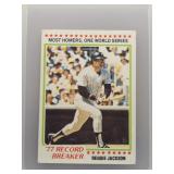 Reggie Jackson 1978 Topps Record Breaker