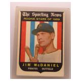 Jim McDaniel 1959 Topps Rookie