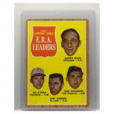Warren Spahn 1962 Topps ERA Leaders