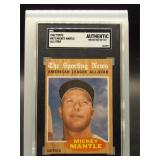 Mickey Mantle 1962 Topps SGC Authentic