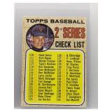 1968 Topps Second Series Cheklist