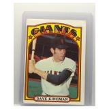 Dave Kingman 1972 Topps Rookie