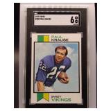 Paul Krause 1973 Topps SGC 6