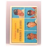 S. Koufax, D. Drysdale 1961 Topps Strikeout Leader