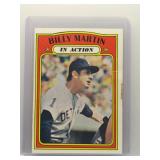 Billy Martin 1972 Topps In Action