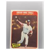 Gibson Wins Finale 1965 Topps World Series Game #7