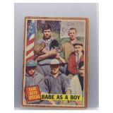 Babe As A Boy 1962 Topps Babe Ruth