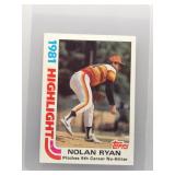 Nolan Ryan 1982 Topps Highlights 1982 Topps