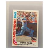 Pete Rose 1982 Topps Highlights
