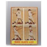 Maris Blasts 61st 1962 Topps