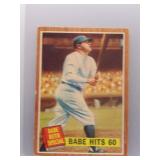 Babe Hits 60 1962 Topps Babe Ruth