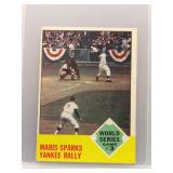 Maris Sparks Yankee Rally 1963 Topps World...
