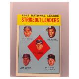 S. Koufax, D. Drysdale, B. Gibson 1963 Topps...