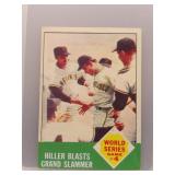 Hiller Blasts Grand Slammer 1963 Topps World...