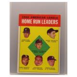 R. Maris, H. Killebrew 1963 Topps HR Leaders