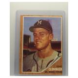 Tony Cloninger 1962 Topps