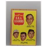 Warren Spahn 1962 Topps ERA Leaders
