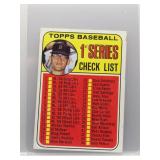 1969 Topps 1st Series Checklist 1969 Topps