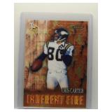 Cris Carter 2000 Topps Finest Inherent Fire