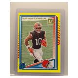 Quinshon Jones 2025 Donruss Rookie Yellow